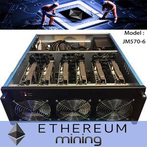 JUNMAX ETH Mining PC( MSI RX570 8GB 6張顯示卡)
